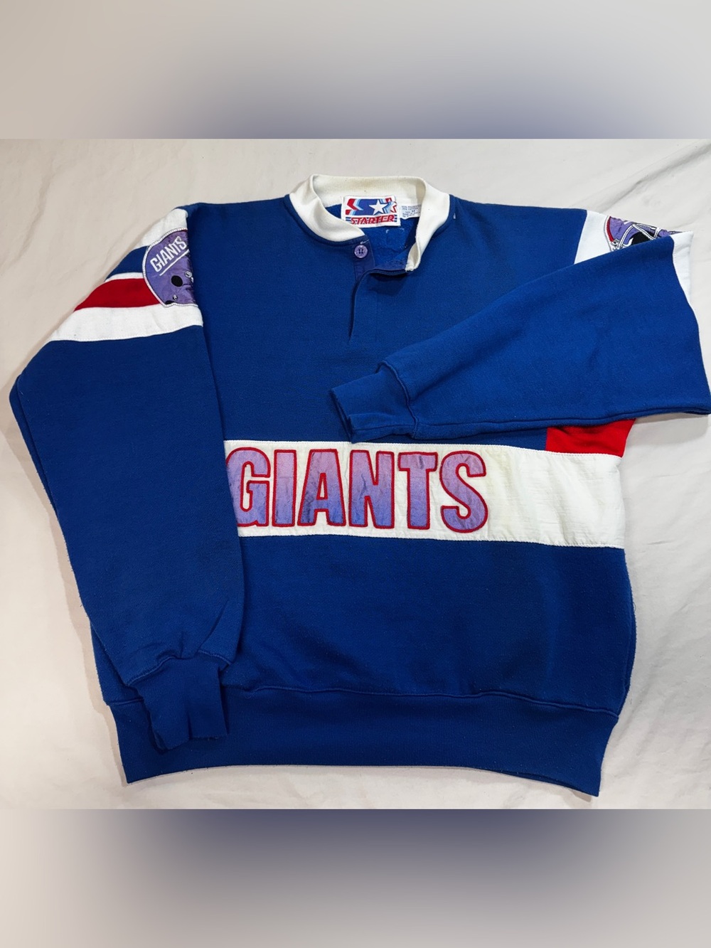 New York Giants Vintage 80s Starter Sweatshirt - NFL Football Sweater